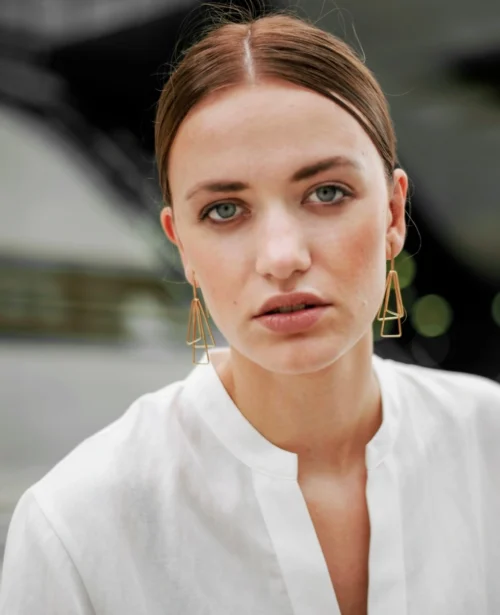 boucles d'oreilles dorées statement