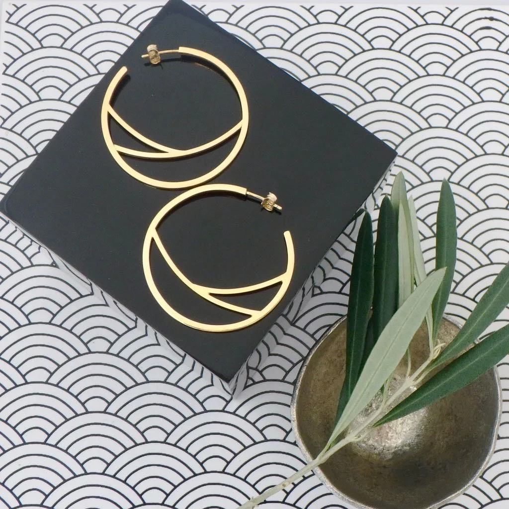 boucles d'oreilles créole doré originales