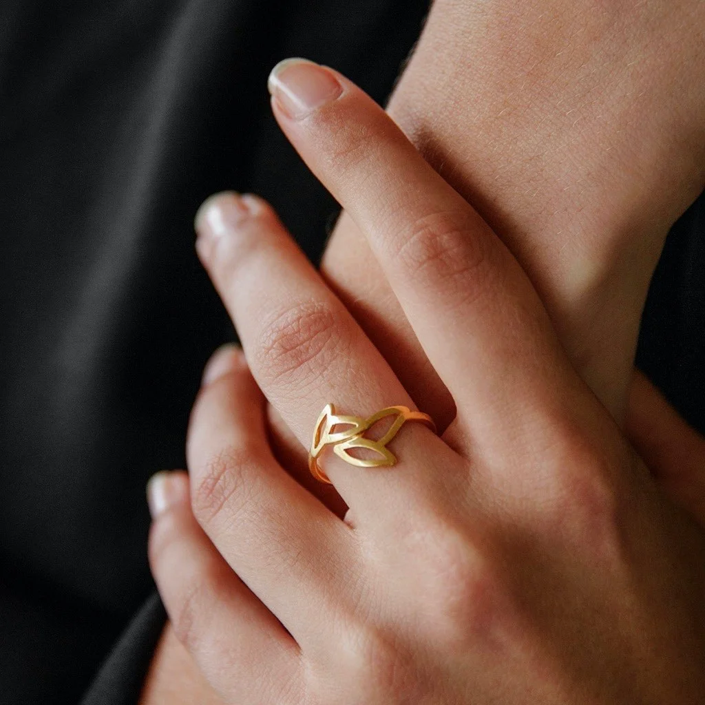 Bague plaqué or réglable