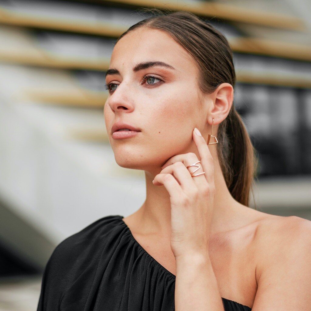 bague géo curve