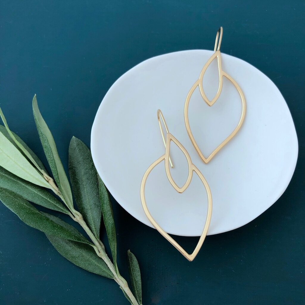 boucles d'oreilles géo curve A