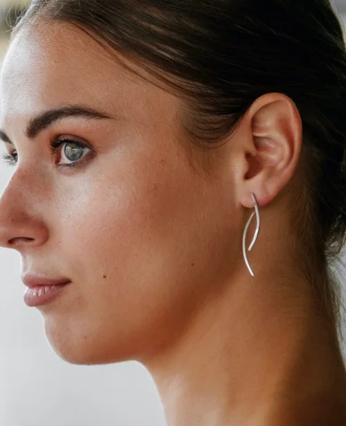 boucles d'oreilles femme en argent élégantes