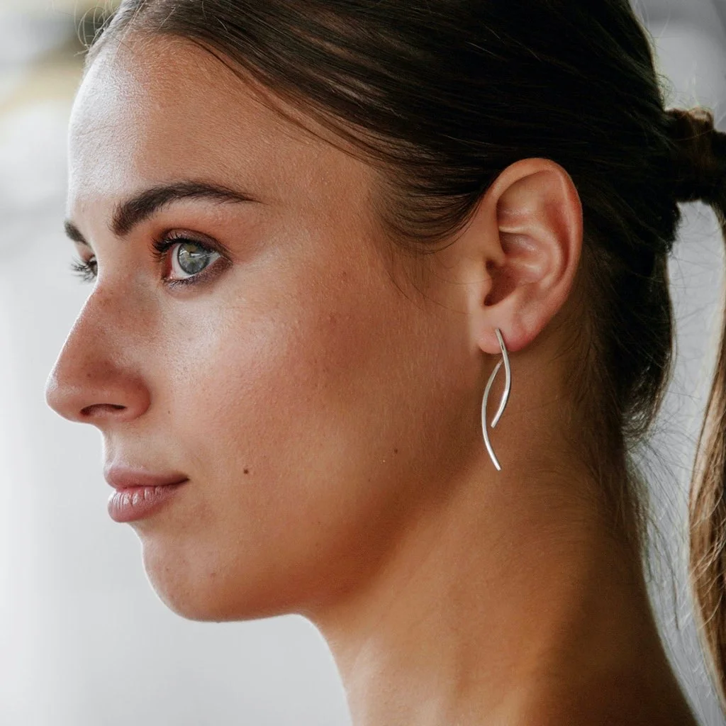 boucles d'oreilles femme en argent élégantes