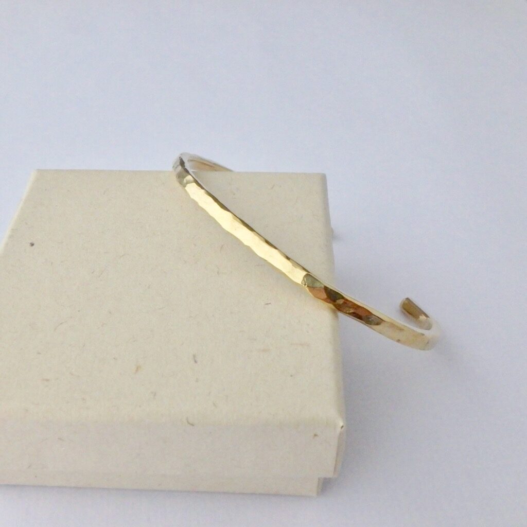 bracelet tsuchimé laiton brut