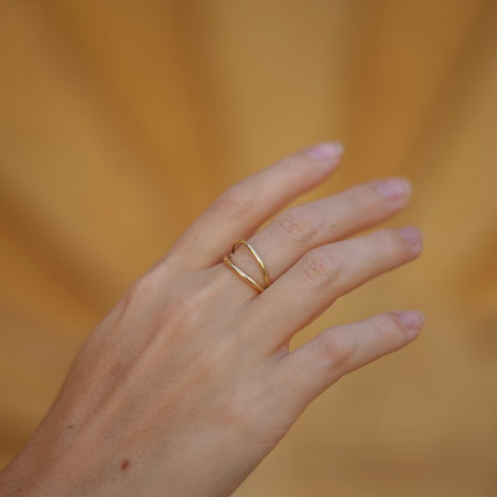 Bague fine en vermeil