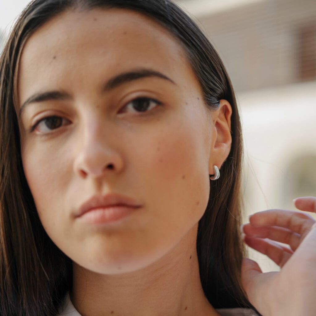 Boucles d'oreilles minimalistes argent
