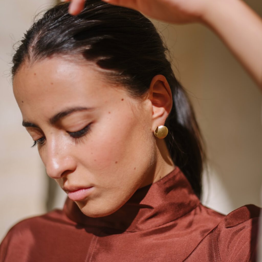 Boucles d'oreilles volumineuses vermeil