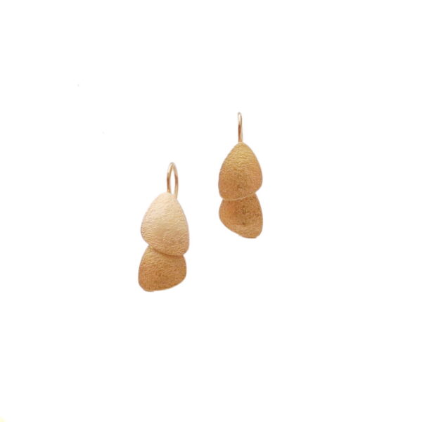 Boucles d'oreilles texture granuleuse