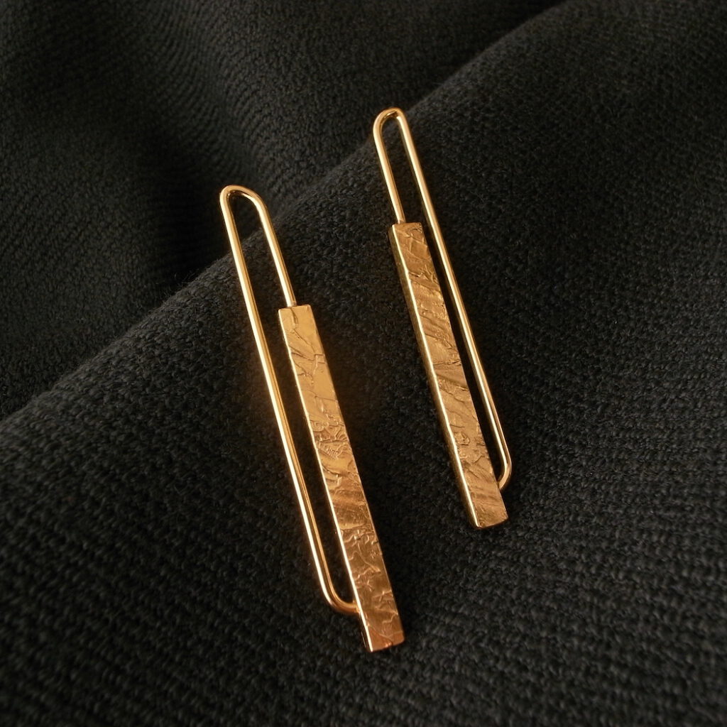 Boucles d'oreilles doré Eclat