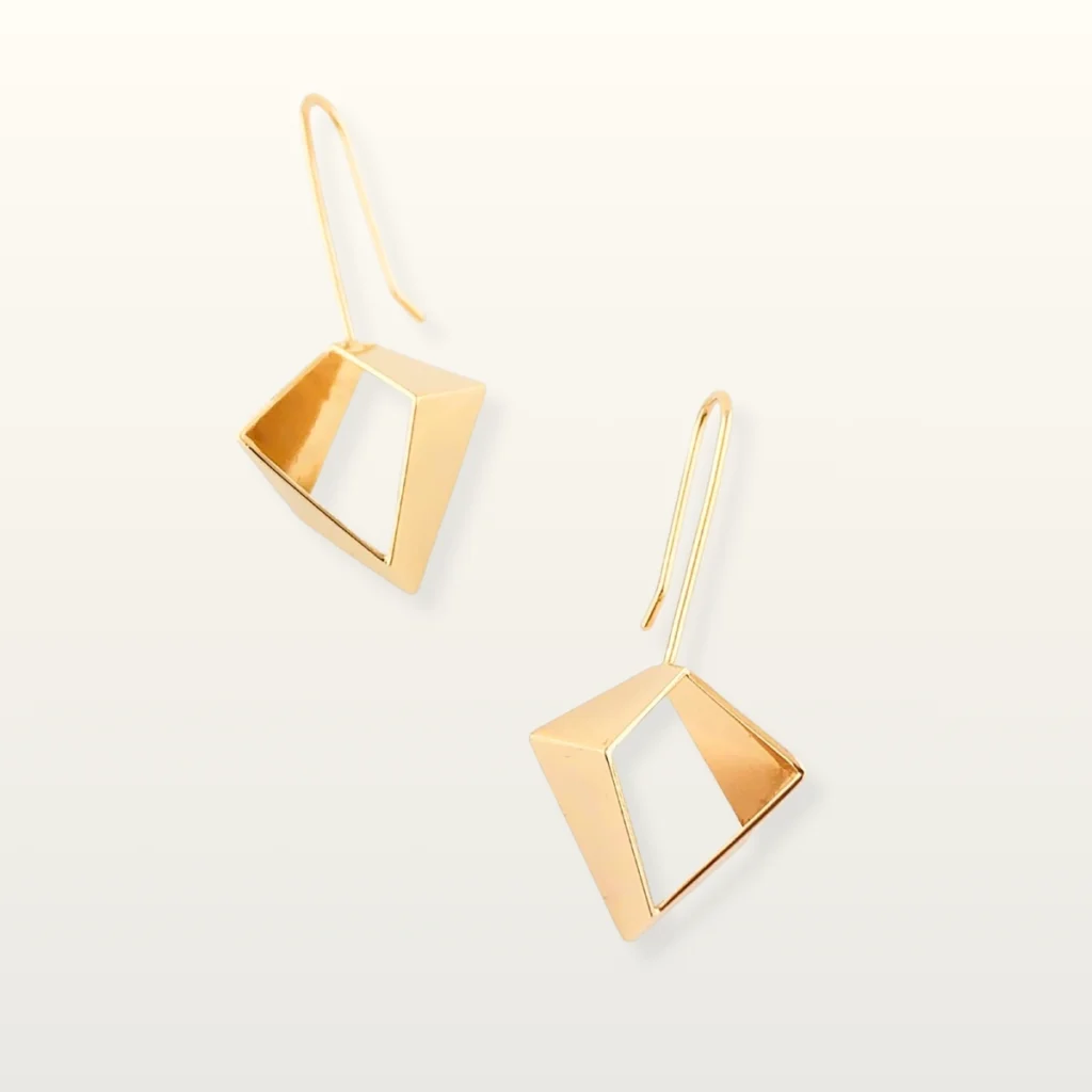 boucles d'oreilles architecturales statement