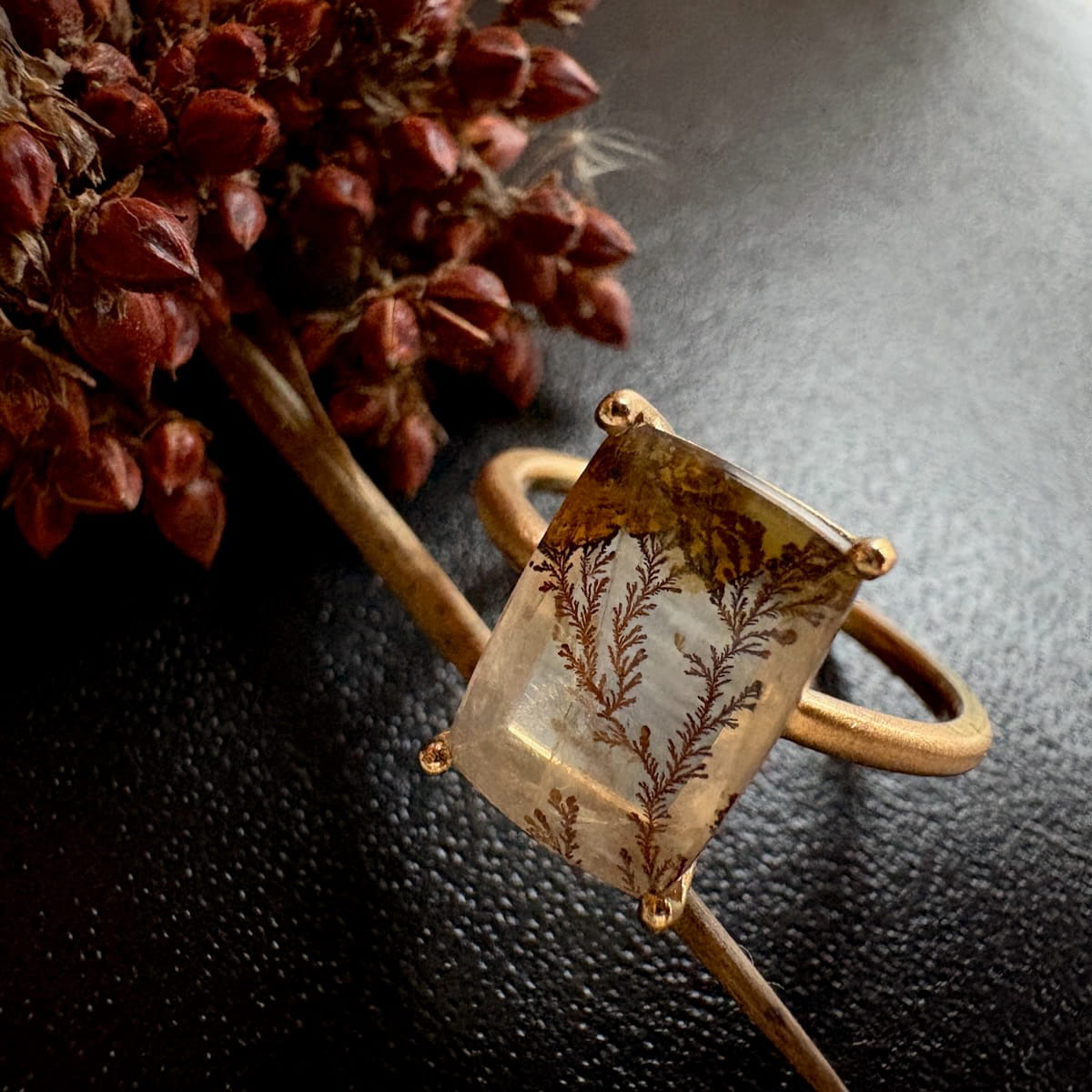 bague tableau naturel