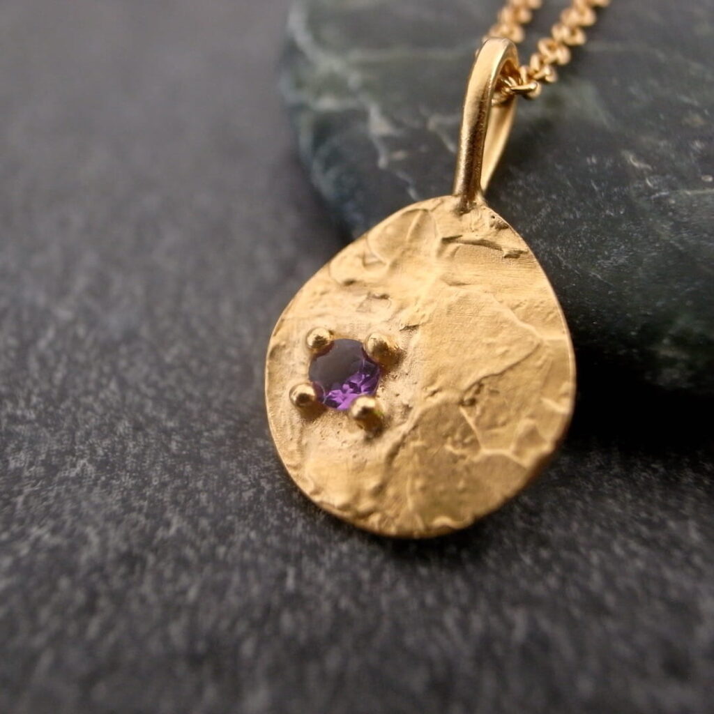 Collier Texture Améthyste